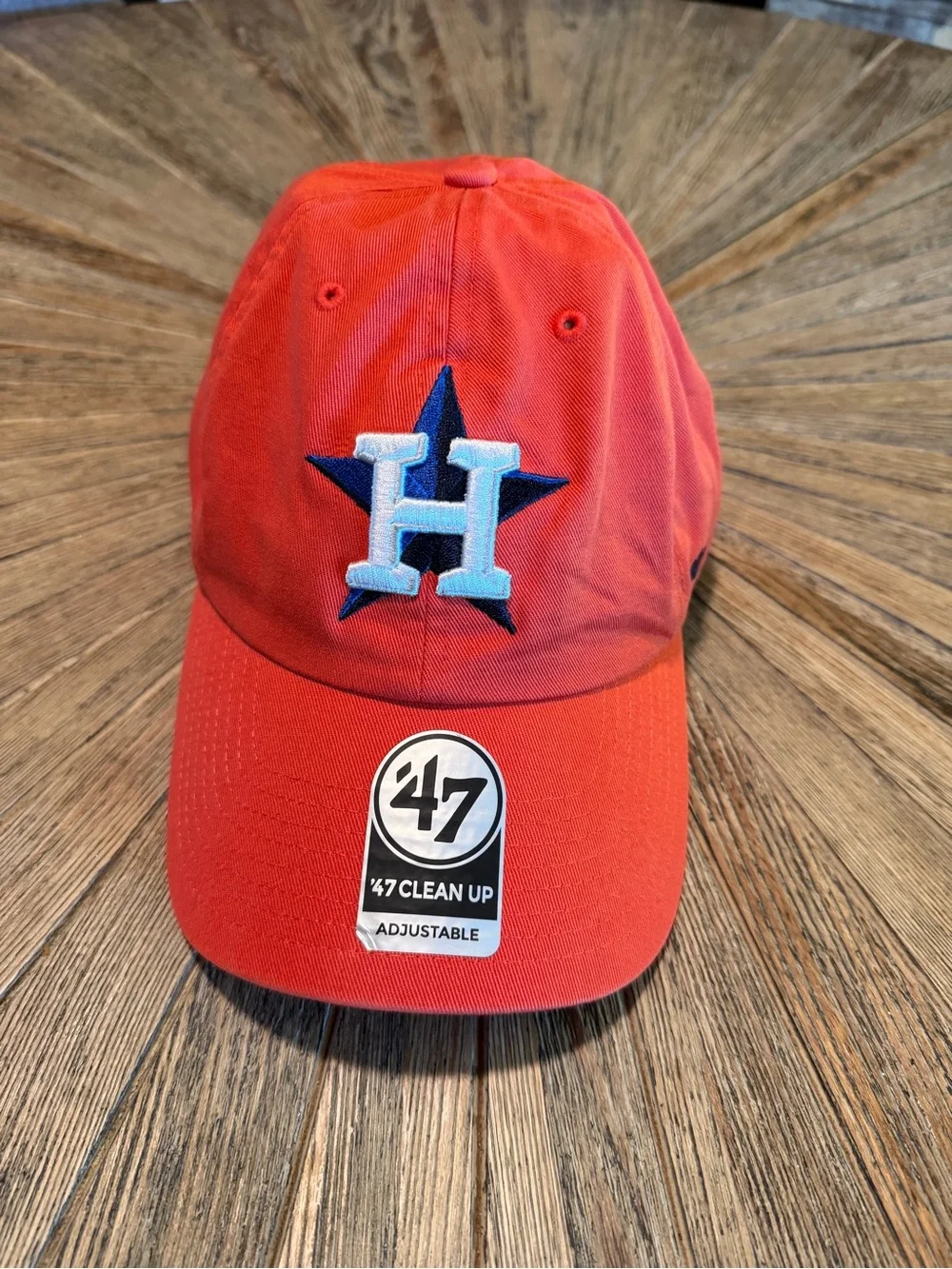 47 Brand Houston Astros Clean Up Hat Orange Adjustable MLB Baseball Cap NWT